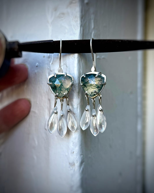 Moss & Petal earrings