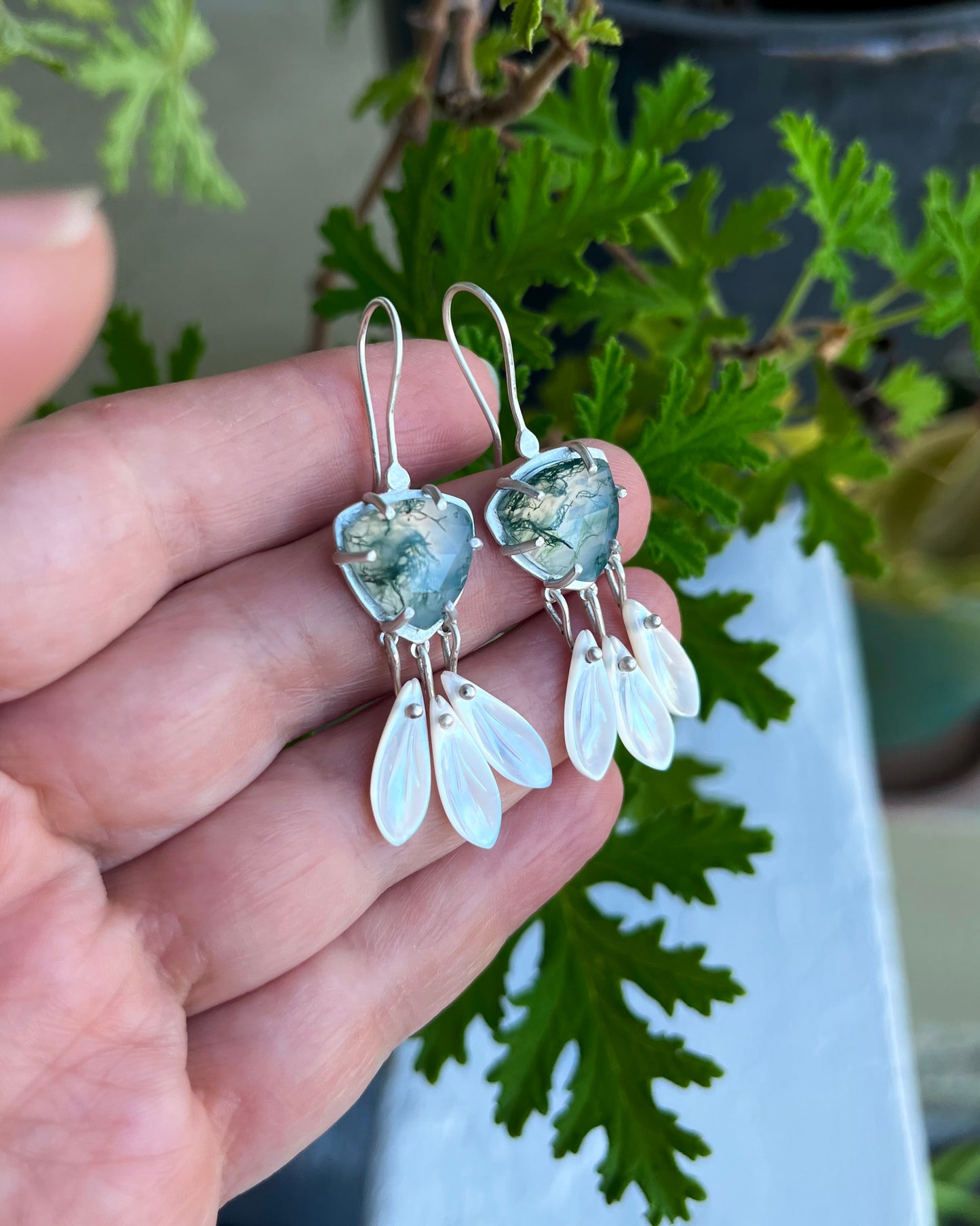 Moss & Petal earrings