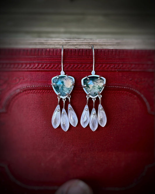 Moss & Petal earrings